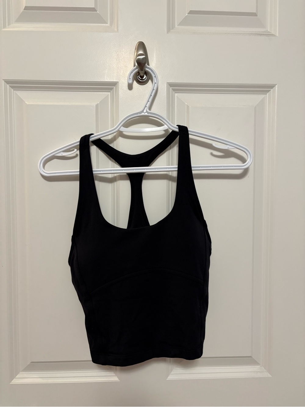 Aritzia Black Racerback Crop Tank